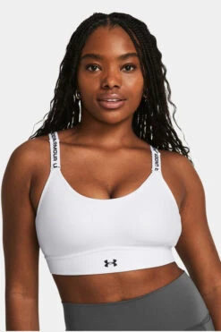 Under Armour Womens UA Infinity 2.0 Mid Sports Bra -Urban Threads c11gb90191 1070 e