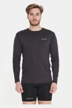 Endurance Mens Mell Melange Long Sleeve Top 12 Endurance Mens Mell Melange Long Sleeve Top -Urban Threads c12bab0072 7070 c