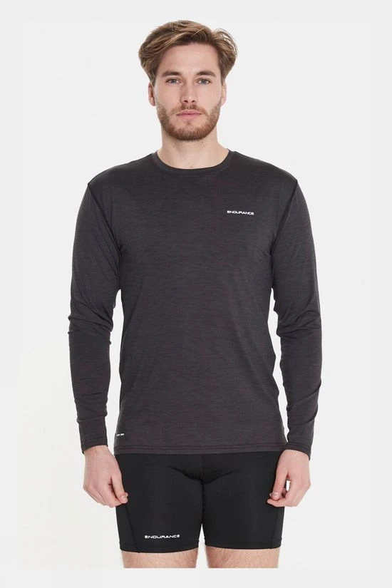 Endurance Mens Mell Melange Long Sleeve Top 5 Endurance Mens Mell Melange Long Sleeve Top - Image 3