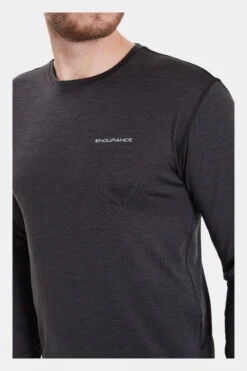Endurance Mens Mell Melange Long Sleeve Top 15 Endurance Mens Mell Melange Long Sleeve Top -Urban Threads c12bab0072 7070 f