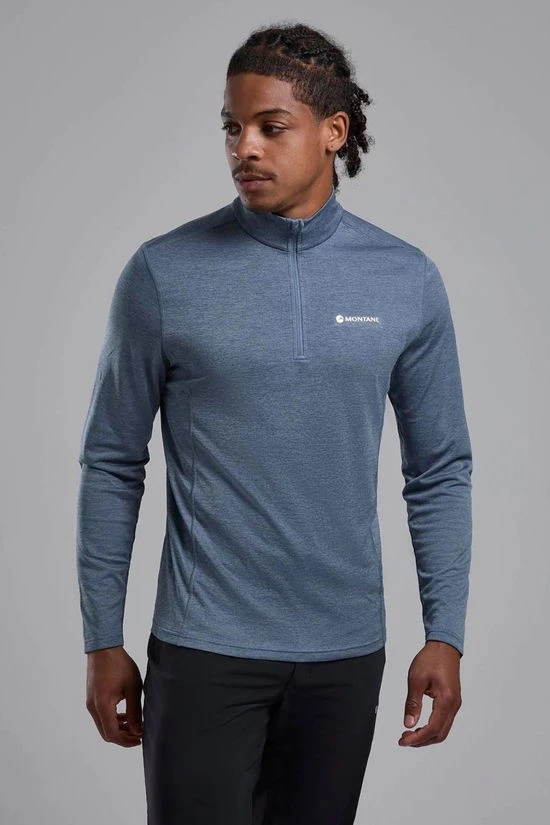 Montane Mens Dart Zip Neck Base Layer Top 4 Montane Mens Dart Zip Neck Base Layer Top - Image 2
