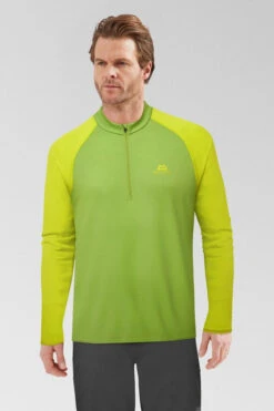 Mountain Equipment Mens Nava Long Sleeve Zip Top -Urban Threads c12gac0030 5256 d