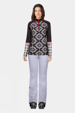 Krimson Klover Womens Nordic Snowflake Baselayer Tee -Urban Threads e11bea0008 7070 y