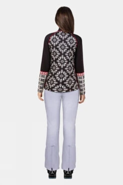 Krimson Klover Womens Nordic Snowflake Baselayer Tee -Urban Threads e11bea0008 7070 z