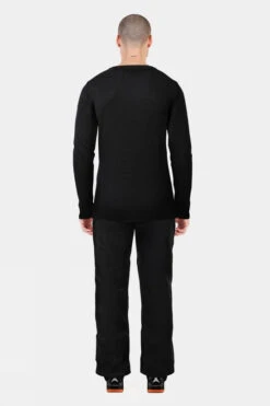 Henjl Mens Piste Artiste Merino Crew Neck Sweater -Urban Threads e12bed0050 7087 w