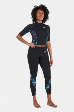 Speedo Womens Printed Swimming Leggings 12 Speedo Womens Printed Swimming Leggings -Urban Threads f11bac0020 7087 e