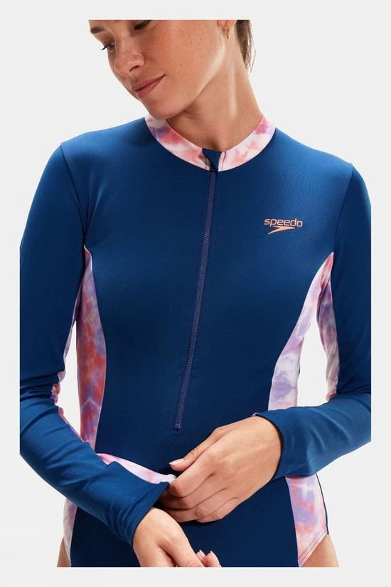 Speedo Womens Long Sleeve Panel Swimsuit 8 Speedo Womens Long Sleeve Panel Swimsuit - Image 6