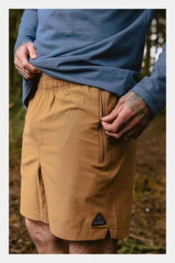 Passenger Mens Traveller Organic All Purpose Shorts -Urban Threads f12ica0112 6363 y