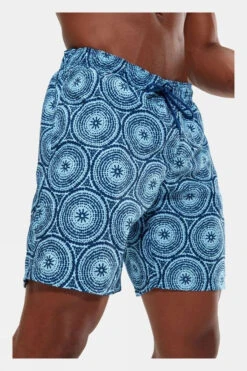 Speedo Mens Printed Leisure 18" Swim Shorts -Urban Threads f12ica0207 4387 f