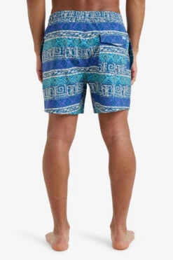 Quiksilver Mens Surfsilk Straight Volley 16" Swim Shorts -Urban Threads f12ica0307 4187 d