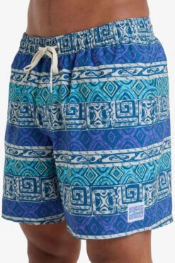 Quiksilver Mens Surfsilk Straight Volley 16" Swim Shorts -Urban Threads f12ica0307 4187 e