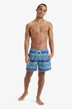 Quiksilver Mens Surfsilk Straight Volley 16" Swim Shorts -Urban Threads f12ica0307 4187 h