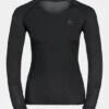 Odlo Womens Active F-Dry Light Eco Long Sleeves Baselayer Top -Urban Threads h37240627070m