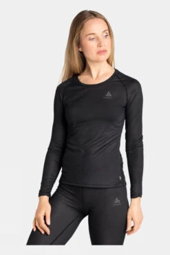 Odlo Womens Active F-Dry Light Eco Long Sleeves Baselayer Top 8 Odlo Womens Active F-Dry Light Eco Long Sleeves Baselayer Top -Urban Threads h3724062 7070 v