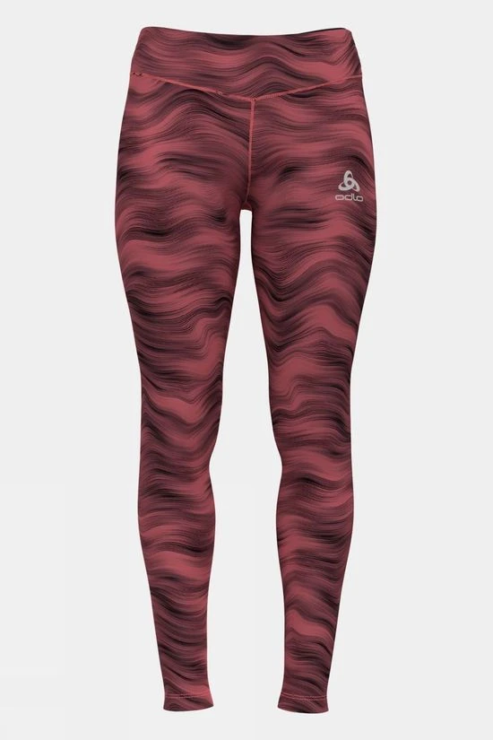 Odlo Womens Essential Soft Print Running Tights 3 Odlo Womens Essential Soft Print Running Tights