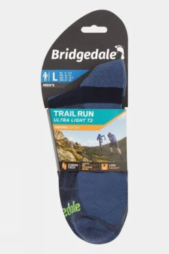 Bridgedale Mens Ultra Light T2 Merino Sport Low Socks -Urban Threads m31144434040o
